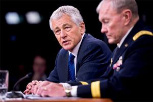 Image: Defense Secretary Chuck Hagel and Chairman Joint Chiefs of Staff General Martin E. Dempsey