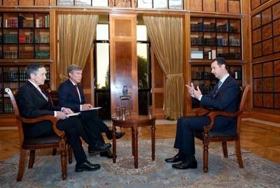 President Assad to Fox News : Any diplomatic move without having stability and getting rid of the terrorists is going to be just an illusion. Any diplomatic move should start with stopping the flow of the terrorists (into Syria), the logistical support of those terrorists, the armament support and the money support. Then, you have a full plan, and the Syrians could sit at the table, to discuss the future of Syria, the political system, the constitution and everything.